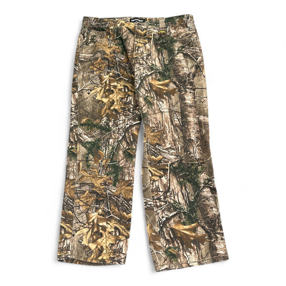 RealTree Pants Mens 38x29 Brown Tan Camouflage Hunting Outdoor Workwear Xtra - Picture 1 of 9